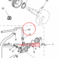 YAMAHA - PRZEWOD OLEJOWY nr: 90445055E500