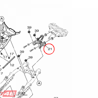 YAMAHA - UCHWYT LAMPY nr: B672117E0000