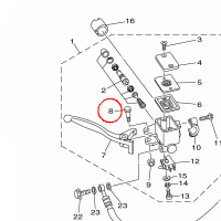 YAMAHA - SRUBA REGULACJI POW. nr: 3B42589F0000