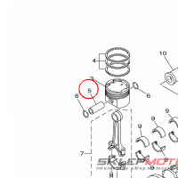 YAMAHA - sworzen toka nr: 6S5116330000