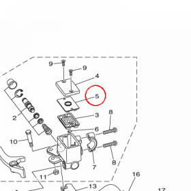 YAMAHA - PLATE, DIAPHRAGM nr: 1HP2585B0000