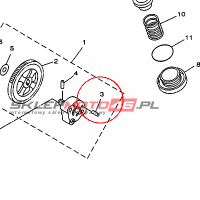 YAMAHA - WALEK LOZYSKA nr: 936031283300