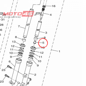 YAMAHA - SPACER, OIL LOCK nr: 2CMF31660000