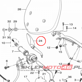 YAMAHA - lusterko nr: 5B2F62900100