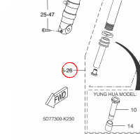 YAMAHA - AMORTYZATOR nr: 5D7F31020000