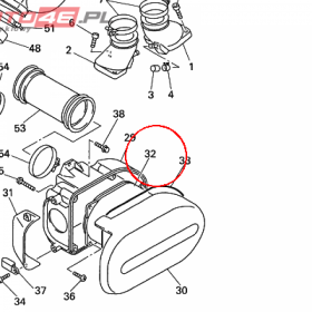 YAMAHA - filtr powietrza nr: 4XY144510100