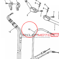 YAMAHA - linka sprzegla nr: 5JJ263350000