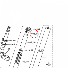 YAMAHA - uszczelniacz nr: 932103463300