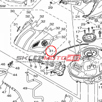 YAMAHA - EMBLEMAT nr: 1WDF413B1000