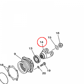 YAMAHA - YOKE, JOINT nr: 5GH175560100