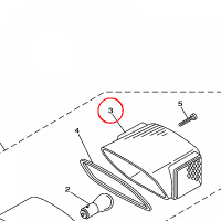 YAMAHA - klosz lampy tyl. nr: 2UJ847210000