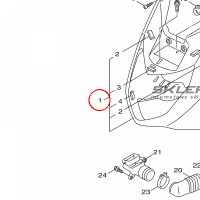 YAMAHA - LEG SHIELD 1 nr: 4C6XF831007M