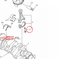 YAMAHA - SRUBA KORBOWODU nr: 2CR116540000