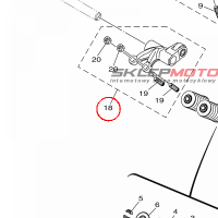 YAMAHA - VALVE ROCKER ARM A nr: BK6E21600100