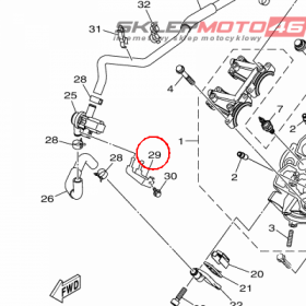 YAMAHA - STAY nr: 2BGF117A0000