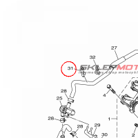 YAMAHA - OPASKA ZACISKOWA nr: 904641700600