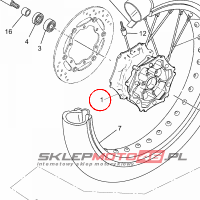 YAMAHA - PIASTA PRZOD nr: 56PF51110000