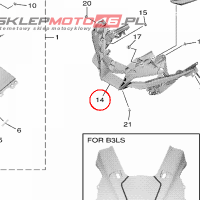 YAMAHA - OWIEWKA nr: B3L2835H0000