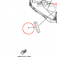 YAMAHA - DAMPER, MUFFLER nr: 7TD147470000