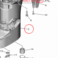 YAMAHA - NOGA SIL. ZAB. nr: 6FM45111108D