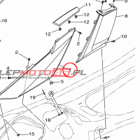 YAMAHA - COVER,SIDE 1 nr: F4NU377B00P2