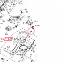 YAMAHA - COVER ASSY 2 nr: 14B2110N2000