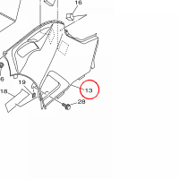 YAMAHA - SIDE COVER COMP. 1 nr: 1HPF17E00000