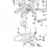 YAMAHA - USZCZELNIACZ nr: 5VX215750000