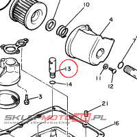 YAMAHA - RELIEF VALVE ASSY nr: 25G134900000