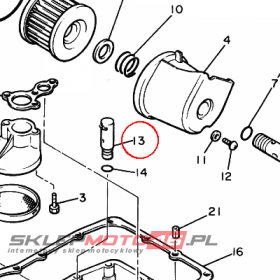 YAMAHA - RELIEF VALVE ASSY nr: 25G134900000