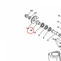 YAMAHA - tulejka nr: 90387202U800