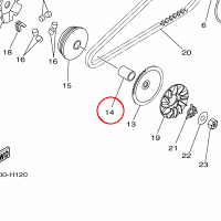 YAMAHA - COLLAR nr: 43DE76450000