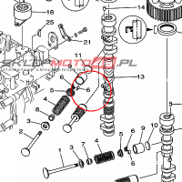 YAMAHA - ZAMEK ZAWORU nr: 67F121180000