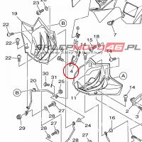 YAMAHA - STAY, REAR nr: 18P216440000