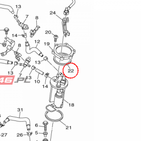 YAMAHA - PLATE, DAMPER nr: 5PX241450000