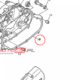 YAMAHA - uszczelka nr: 1KT154610000