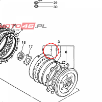 YAMAHA - przekladka sprzegla nr: 2H7163251000