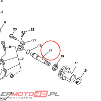 YAMAHA - SHAFT, BALANCER 1 nr: 5JW115830000