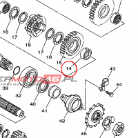 YAMAHA - tulejka nr: 903872800800