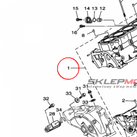 YAMAHA - BLOK SILNIKA nr: 60E15100018P