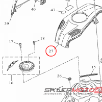 YAMAHA - COVER TANK           BWCM nr: B5GF41B100P2