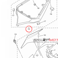 YAMAHA - SIDE COVER ASSY 2 nr: 13S2172010P1