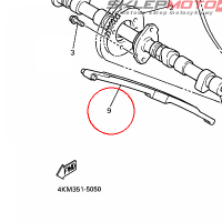 YAMAHA - NAPINACZ LANC. nr: 4KM122510000