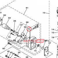 YAMAHA - PLATE, BRUSH HOLDER nr: 65W4380F0100