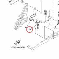 YAMAHA - &quot;W??CZNIK &quot;&quot;STOP&quot;&quot;&quot; nr: 1WS825300100