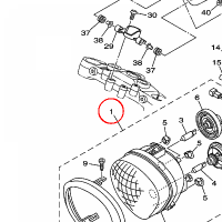 YAMAHA - reflektor nr: 1D7843100000