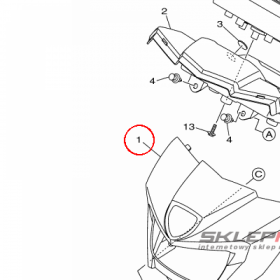 YAMAHA - COVER COMP. nr: 2SMH252L4000