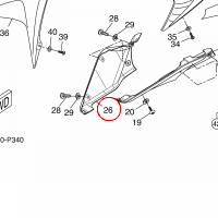 YAMAHA - COVER UNDER 2        MBL2 nr: 5D7F839530P4