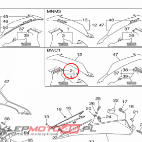 YAMAHA - EMBLEM 3D nr: 1JS2839B0000