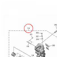 YAMAHA - ZACISK HAM. nr: B3L2580U0000